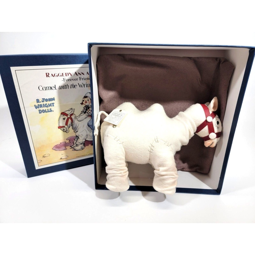 R John Wright Forever Friends Camel Wrinkled Knees Raggedy Ann & Andy Plush LE
